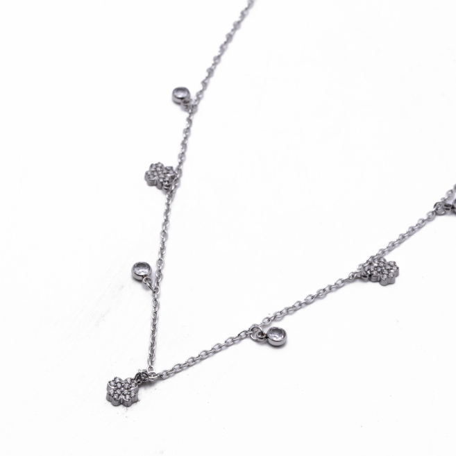 COLLAR ZO14921N PLATEADO Acero Inoxidable 2D23