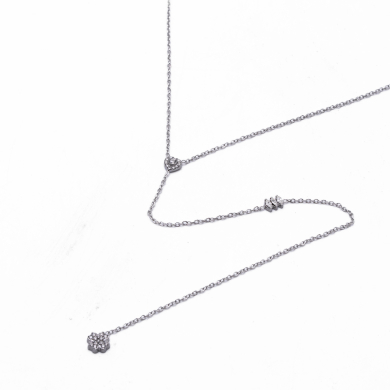 COLLAR ZO14893N PLATEADO Acero Inoxidable 2D23