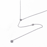 COLLAR ZO14893N PLATEADO Acero Inoxidable 2D23