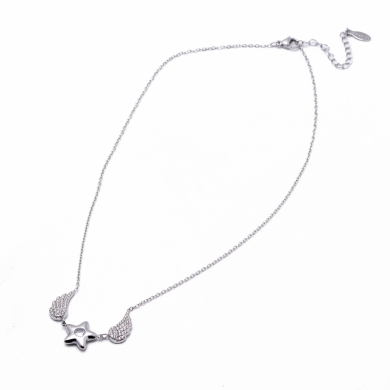 COLLAR ZO13413N PLATEADO Acero Inoxidable 2D17