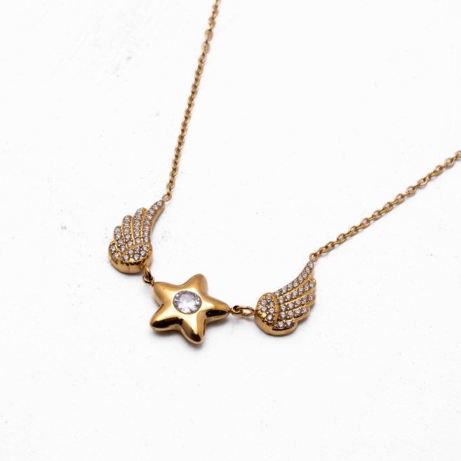COLLAR ZO13413N DORADO Acero Inoxidable 2D17