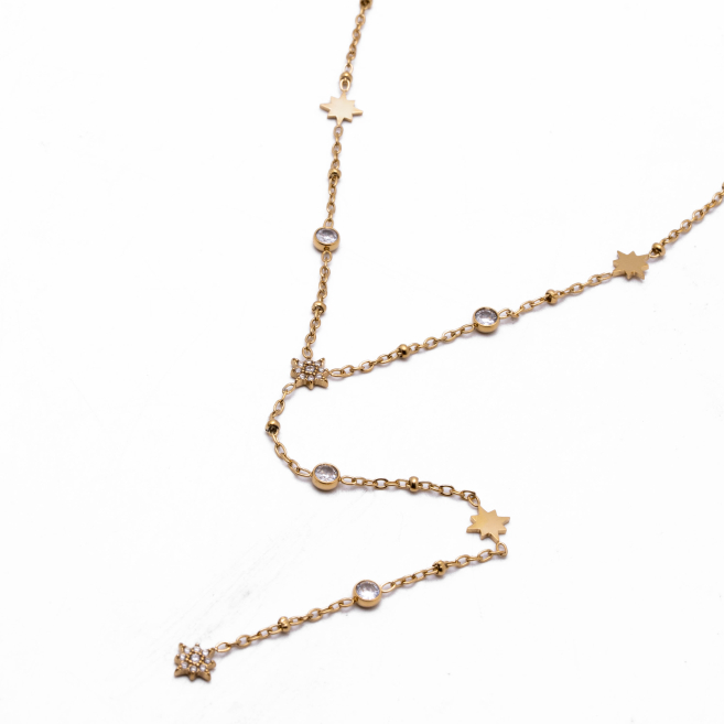 COLLAR ZO13700N DORADO Acero Inoxidable 2D23