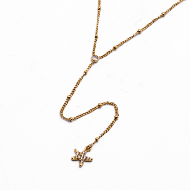 COLLAR ZO14408N250 DORADO Acero Inoxidable 2D33