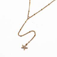 COLLAR ZO14408N250 DORADO Acero Inoxidable 2D33