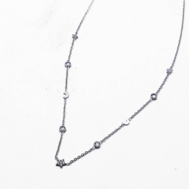 COLLAR ZO11659N PLATEADO Acero Inoxidable E32
