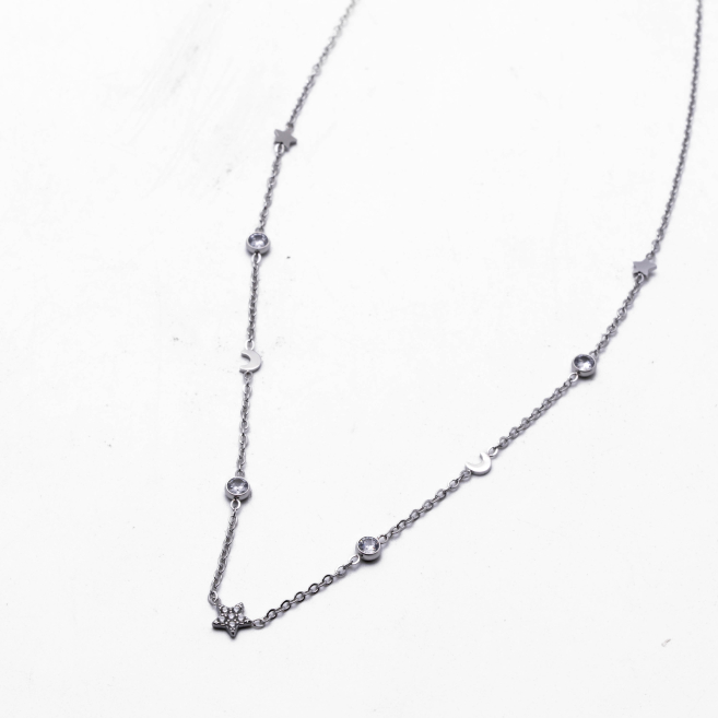 COLLAR ZO11659N PLATEADO Acero Inoxidable E32
