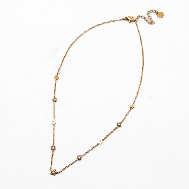 COLLAR ZO11659N DORADO Acero Inoxidable E32