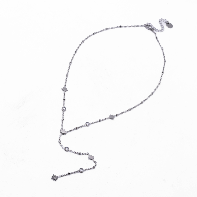 COLLAR ZO13700N PLATEADO Acero Inoxidable 2D23