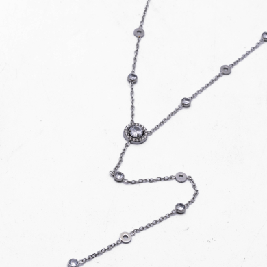 COLLAR ZO11636N PLATEADO Acero Inoxidable 2D13