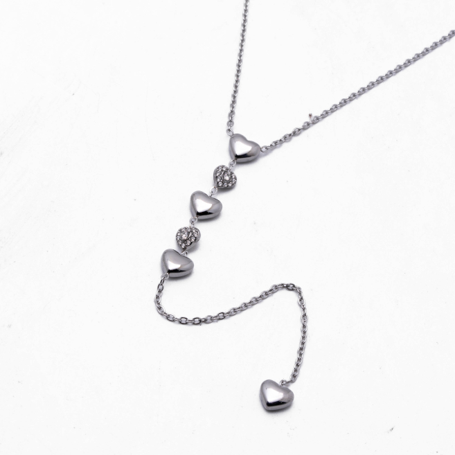 COLLAR ZO14963N PLATEADO Acero Inoxidable 2D13
