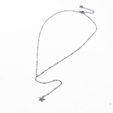 COLLAR ZO14408N250 PLATEADO Acero Inoxidable 2D33