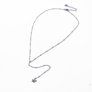 COLLAR ZO14408N250 PLATEADO Acero Inoxidable 2D33