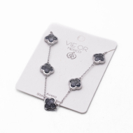 COLLAR ZO13947N PLATEADO+GRIS Acero Inoxidable E17