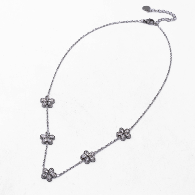 COLLAR ZO12306N PLATEADO Acero Inoxidable E18