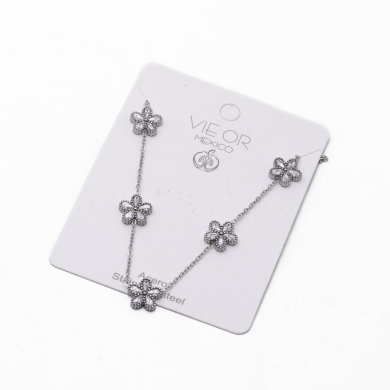 COLLAR ZO12306N PLATEADO Acero Inoxidable E18