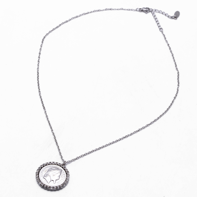 COLLAR ZO13439N PLATEADO Acero Inoxidable E28