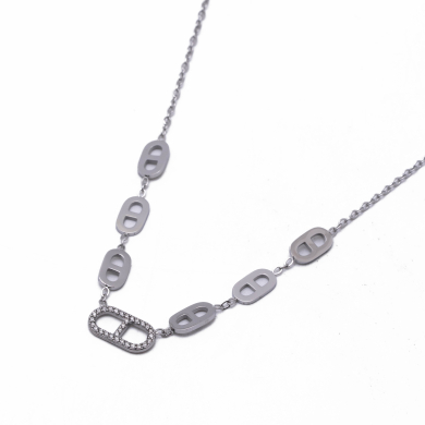 COLLAR ZO13339N PLATEADO Acero Inoxidable E18
