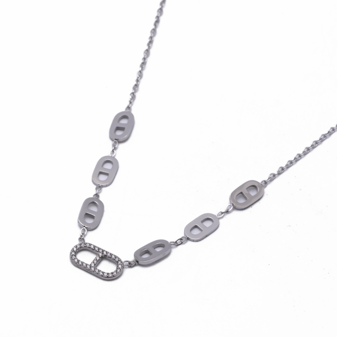 COLLAR ZO13339N PLATEADO Acero Inoxidable E18