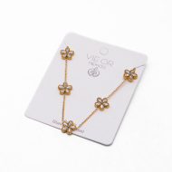 COLLAR ZO12306N DORADO Acero Inoxidable E18
