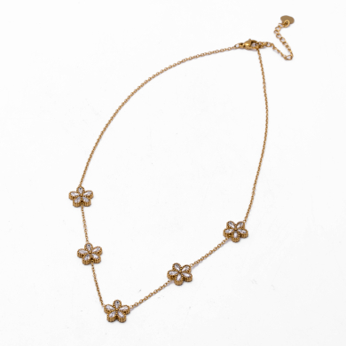 COLLAR ZO12306N DORADO Acero Inoxidable E18