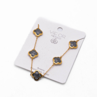 COLLAR ZO13947N DORADO+GRIS Acero Inoxidable E17