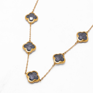 COLLAR ZO13947N DORADO+GRIS Acero Inoxidable E17