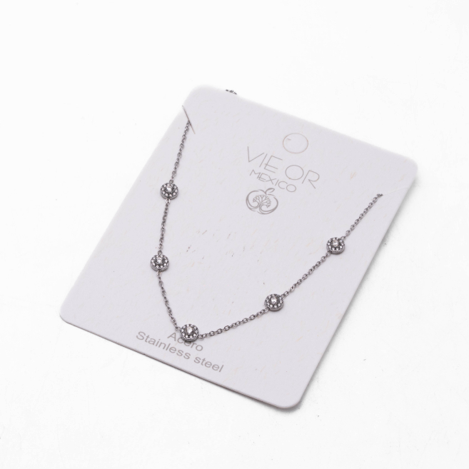COLLAR ZO13692N PLATEADO Acero Inoxidable E26