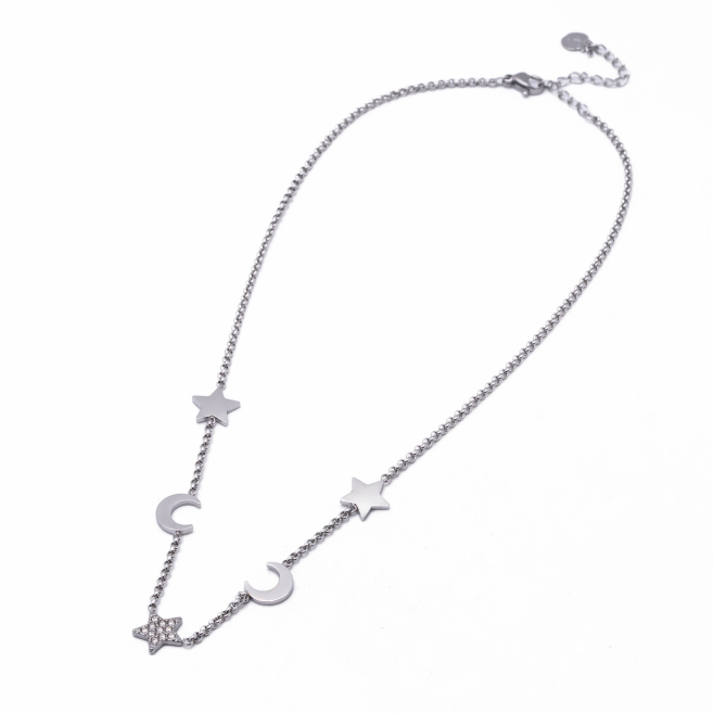 COLLAR ZO11667N PLATEADO Acero Inoxidable E31