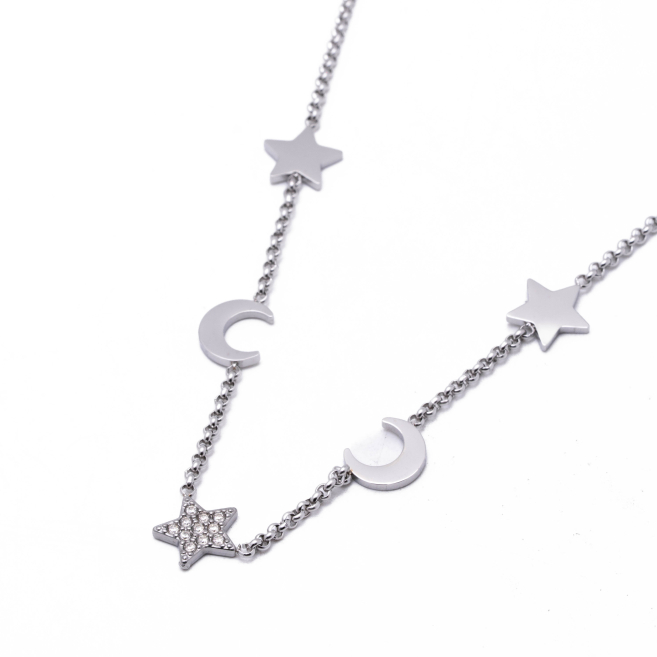 COLLAR ZO11667N PLATEADO Acero Inoxidable E31