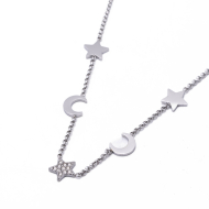 COLLAR ZO11667N PLATEADO Acero Inoxidable E31