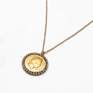 COLLAR ZO13439N DORADO Acero Inoxidable E28