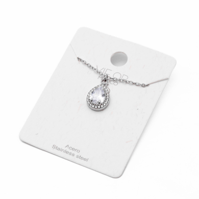 COLLAR ZO10798N250 PLATEADO Acero Inoxidable 2D21