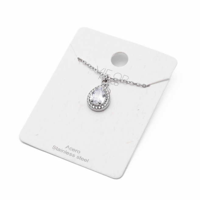 COLLAR ZO10798N250 PLATEADO Acero Inoxidable 2D21