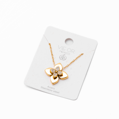 COLLAR ZO13415N DORADO Acero Inoxidable 2D31
