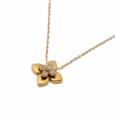 COLLAR ZO13415N DORADO Acero Inoxidable 2D31