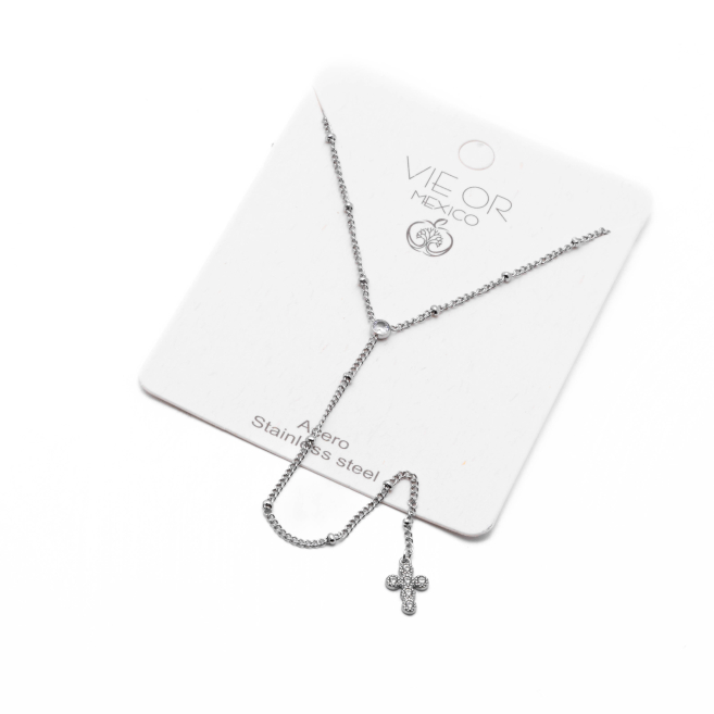 COLLAR ZO14407N250 PLATEADO Acero Inoxidable E41