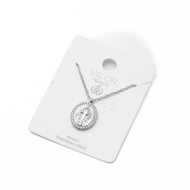 COLLAR ZO15530N PLATEADO Acero Inoxidable 2D32