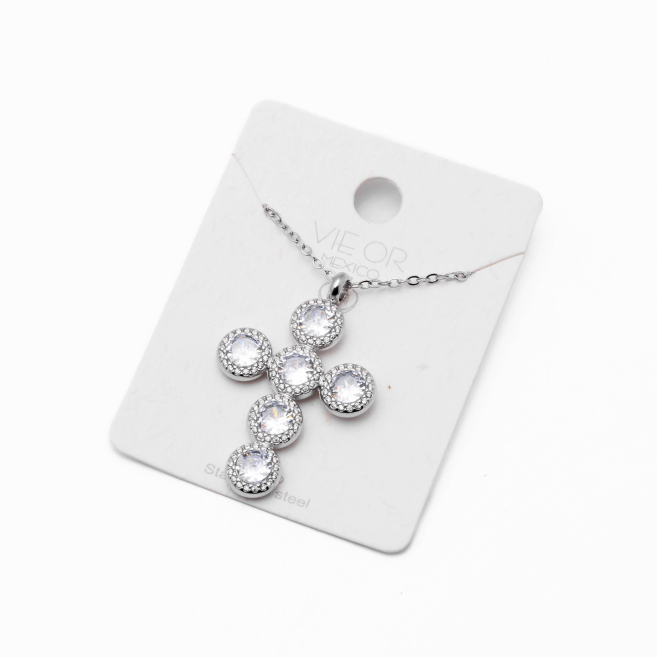 COLLAR ZO13837N PLATEADO Acero Inoxidable E11