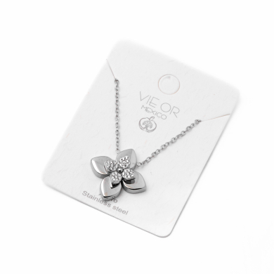 COLLAR ZO13415N PLATEADO Acero Inoxidable 2D31