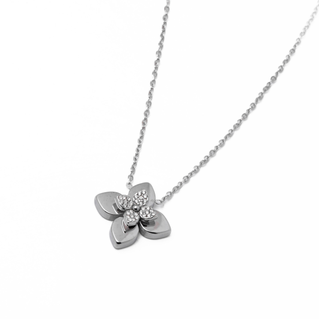 COLLAR ZO13415N PLATEADO Acero Inoxidable 2D31