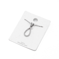 COLLAR ZO11849N PLATEADO Acero Inoxidable 2D21