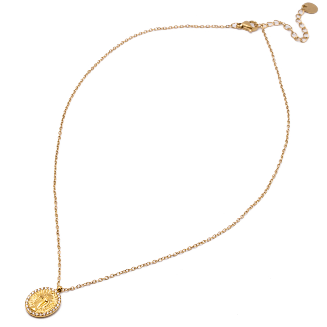 COLLAR ZO15530N DORADO Acero Inoxidable 2D32