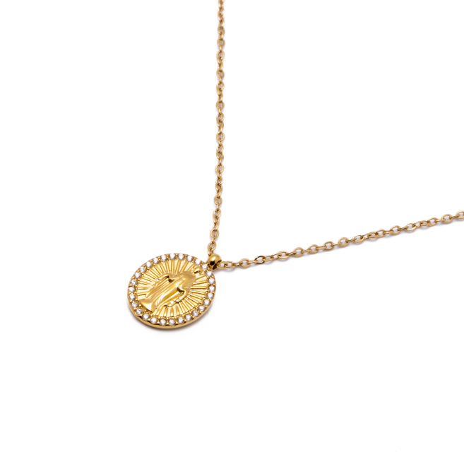 COLLAR ZO15530N DORADO Acero Inoxidable 2D32