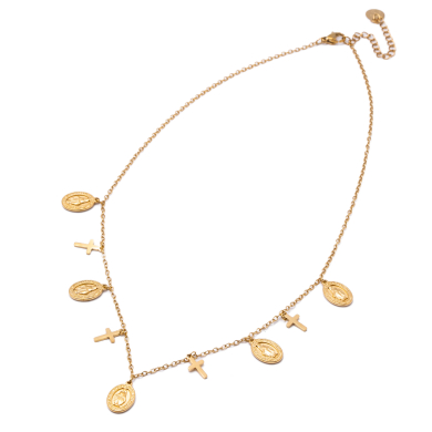 COLLAR ZO14991N DORADO Acero Inoxidable 2D25