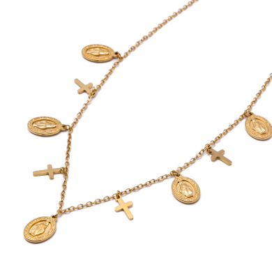 COLLAR ZO14991N DORADO Acero Inoxidable 2D25