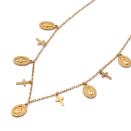 COLLAR ZO14991N DORADO Acero Inoxidable 2D25