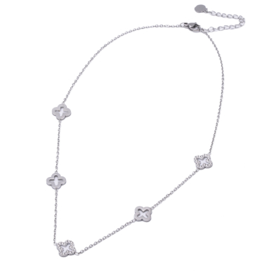 COLLAR ZO12109N PLATEADO Acero Inoxidable 2D42