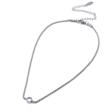 COLLAR ZO13481N PLATEADO Acero Inoxidable 2D22