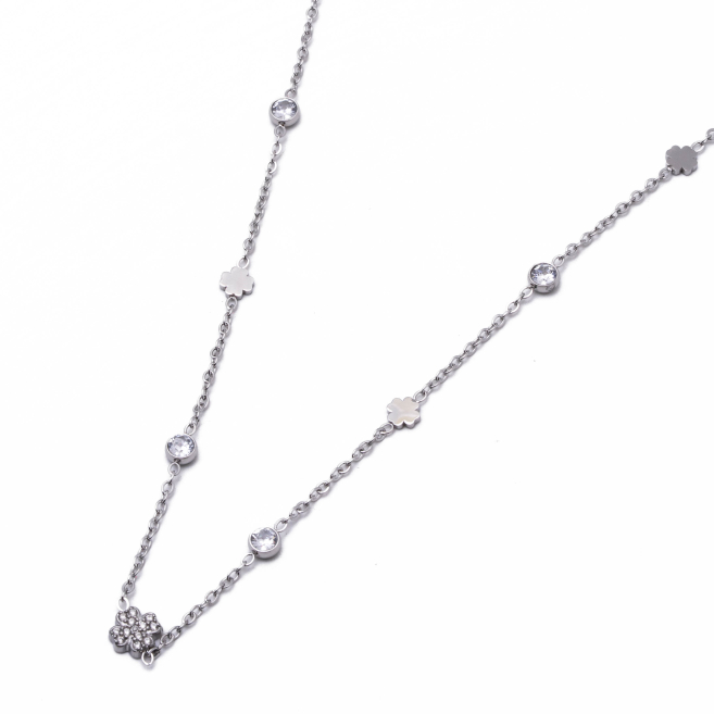 COLLAR ZO11657N PLATEADO Acero Inoxidable 2D44