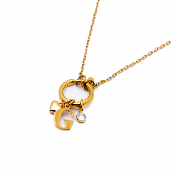 COLLAR COCN INICIAL ZO14056N DORADO G Acero Inoxidable E13